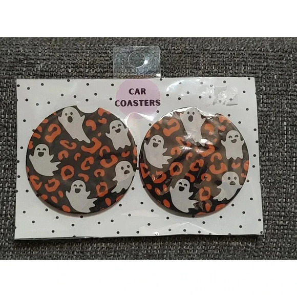 Unbranded Other - Cheetah Ghost Car Coaster set New